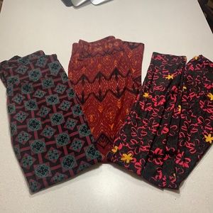 LuLaroe OS leggings three pair